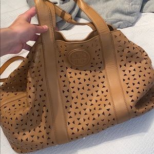 LIKE NEW Tory Burch Tan Tote Bag